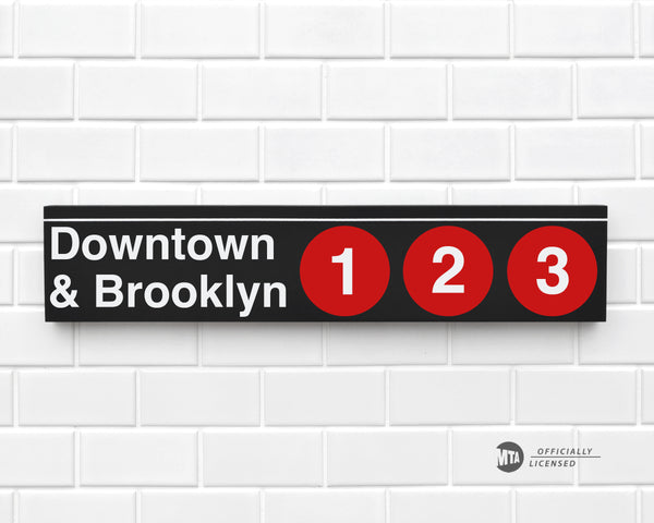 Downtown & Brooklyn 1-2-3 Trains