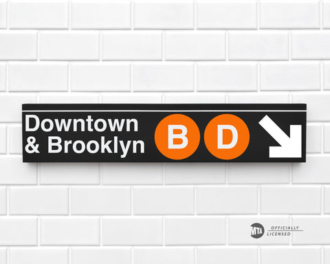 Downtown & Brooklyn B-D Trains
