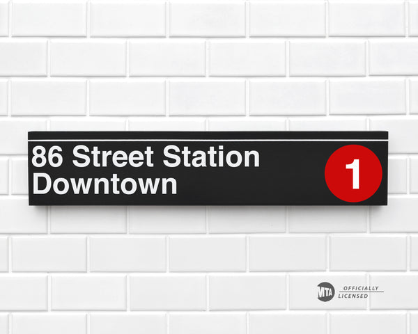 86 Street Station Downtown – sideway signs