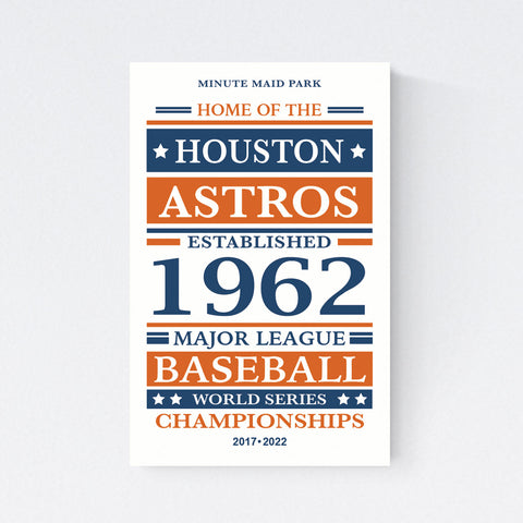 Houston Astros Print on Paper