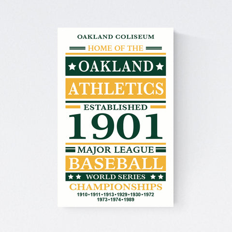 Oakland Athletics Print on Paper