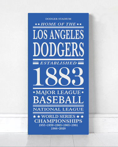 Los Angeles Dodgers Wood Sign