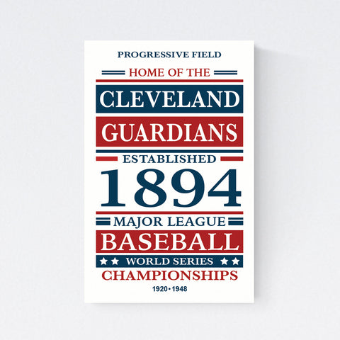 Cleveland Guardians Print on Paper