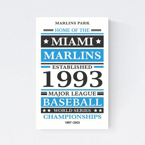 Miami Marlins Print on Paper