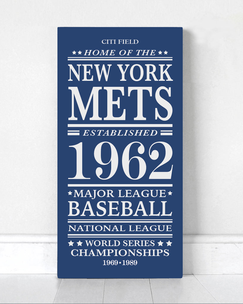 New York Mets Wood Sign