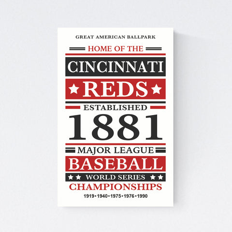 Cincinnati Reds Print on Paper