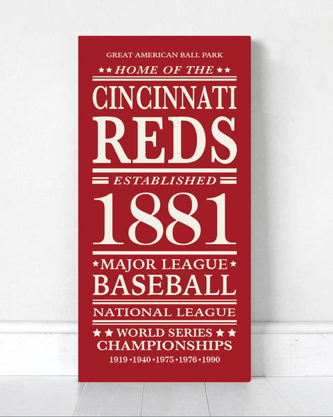 Cincinnati Reds Wood Sign – sideway signs