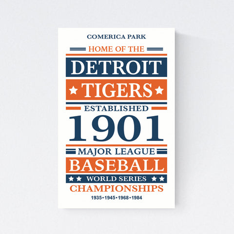 Detroit Tigers Print on Paper