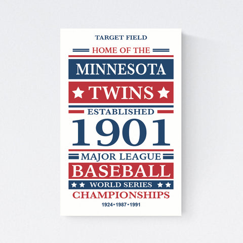 Minnesota Twins Print on Paper