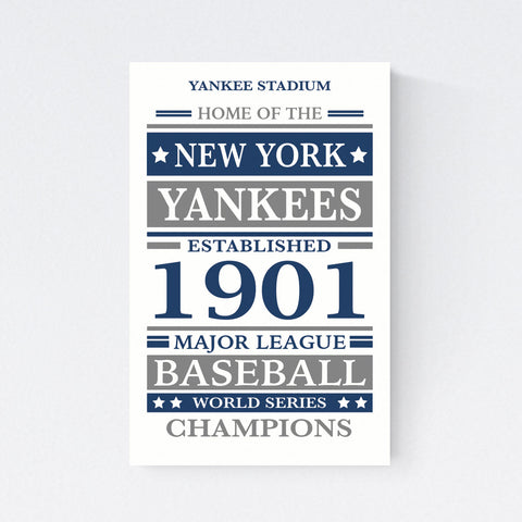 New York Yankees Print on Paper