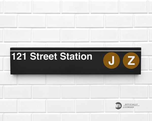121 Street Station – sideway signs
