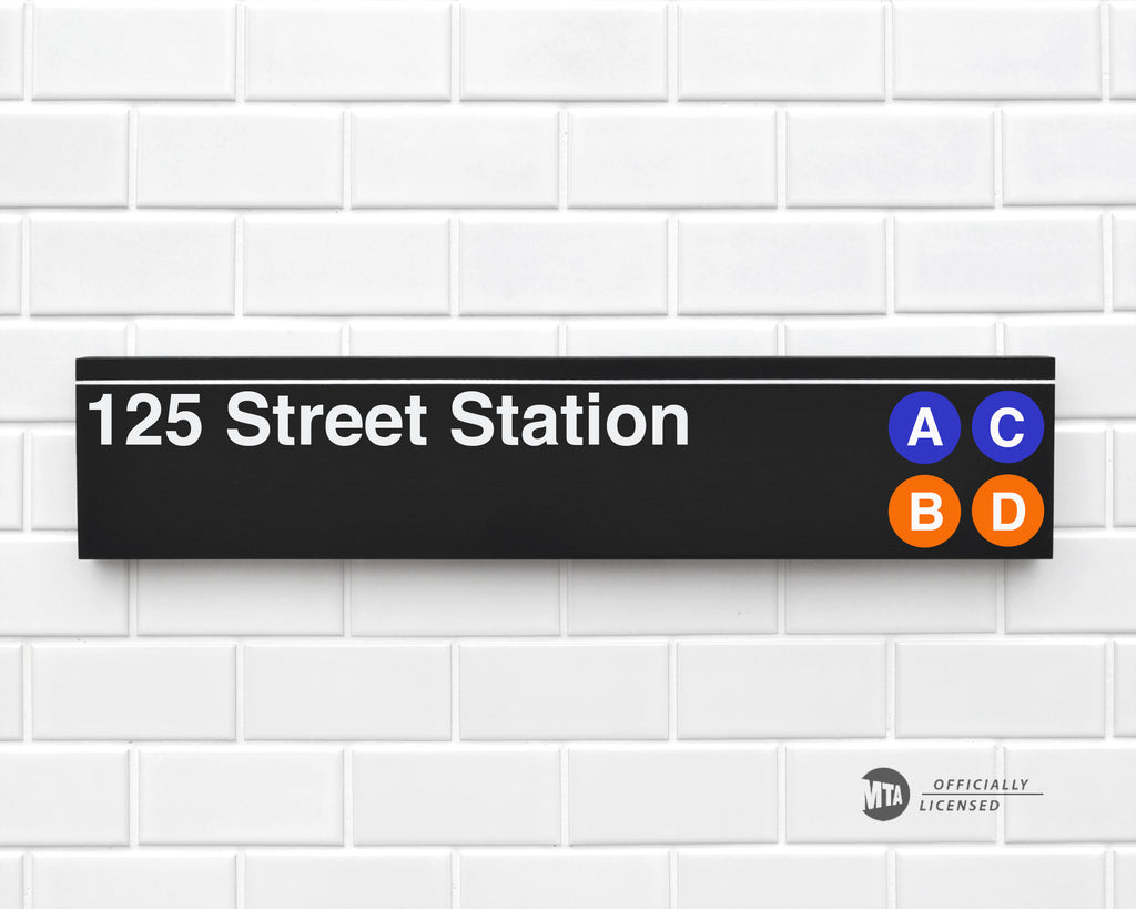 125 Street Station – sideway signs