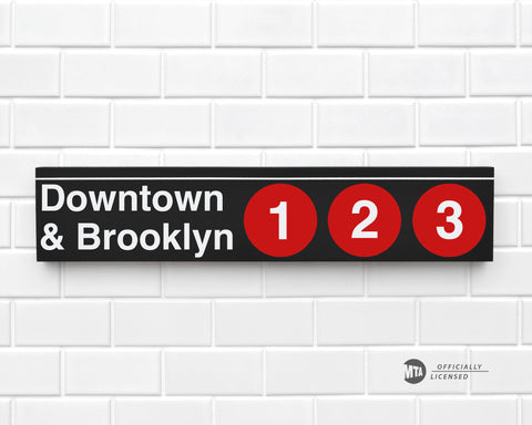 Downtown & Brooklyn 1-2-3 Trains