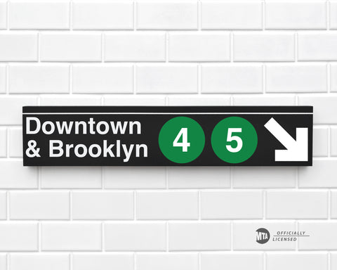 Downtown & Brooklyn 4-5 Trains