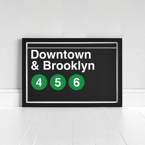 Downtown & Brooklyn 4-5-6 - Print