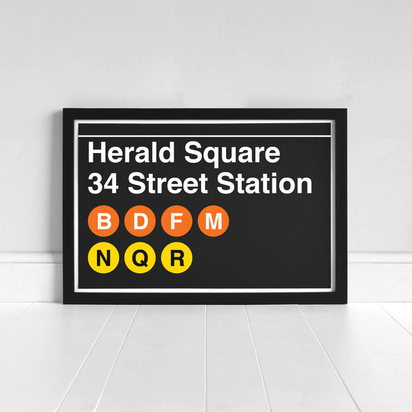 Herald Square 34 Street Station - Print