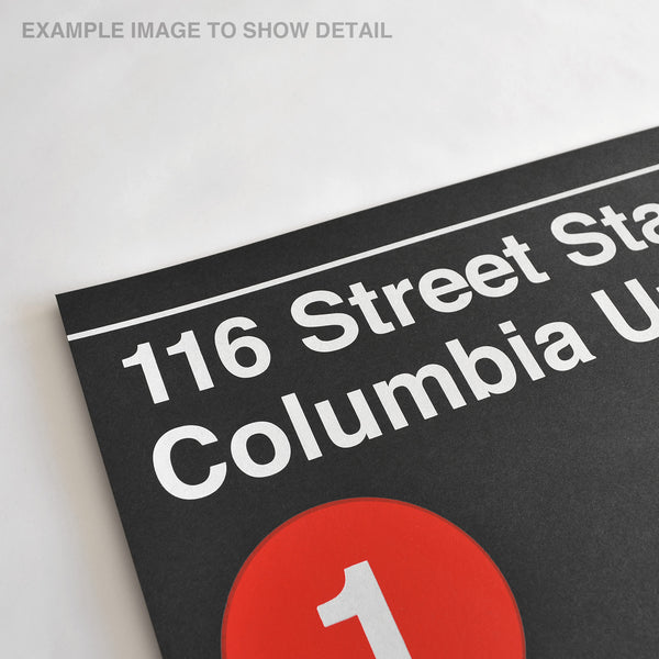 116 Street Station Columbia University - Print