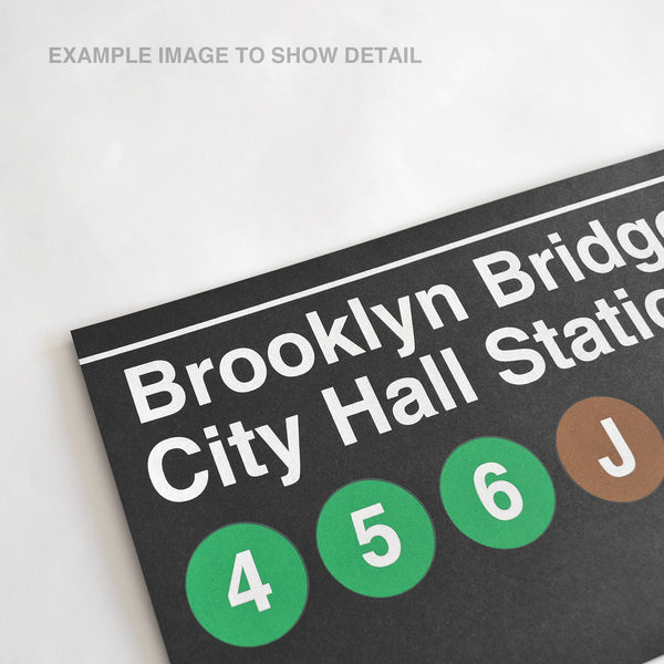 Brooklyn Bridge City Hall Station - Print