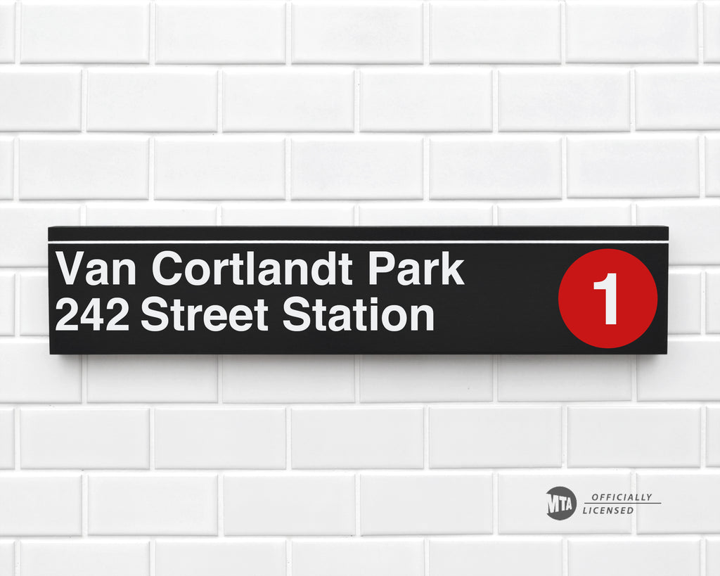 Van Cortlandt Park 242 Street Station – sideway signs